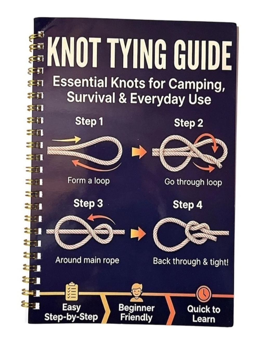 New Knot Tying Guide Step by Step for Everyday Use Spiral Bound Format